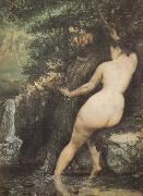 Gustave Courbet Bather oil painting on canvas